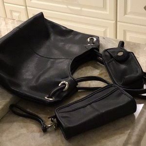 Nine West Handbag with Cosmetic and Carry Wallet.